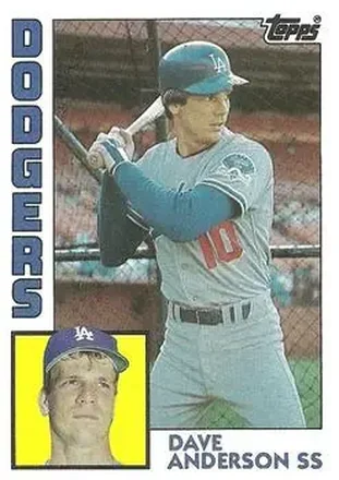1984 Topps #376 - Dave Anderson - Los Angeles Dodgers 1984 Topps #376 - Dave Anderson - Los Angeles Dodgers