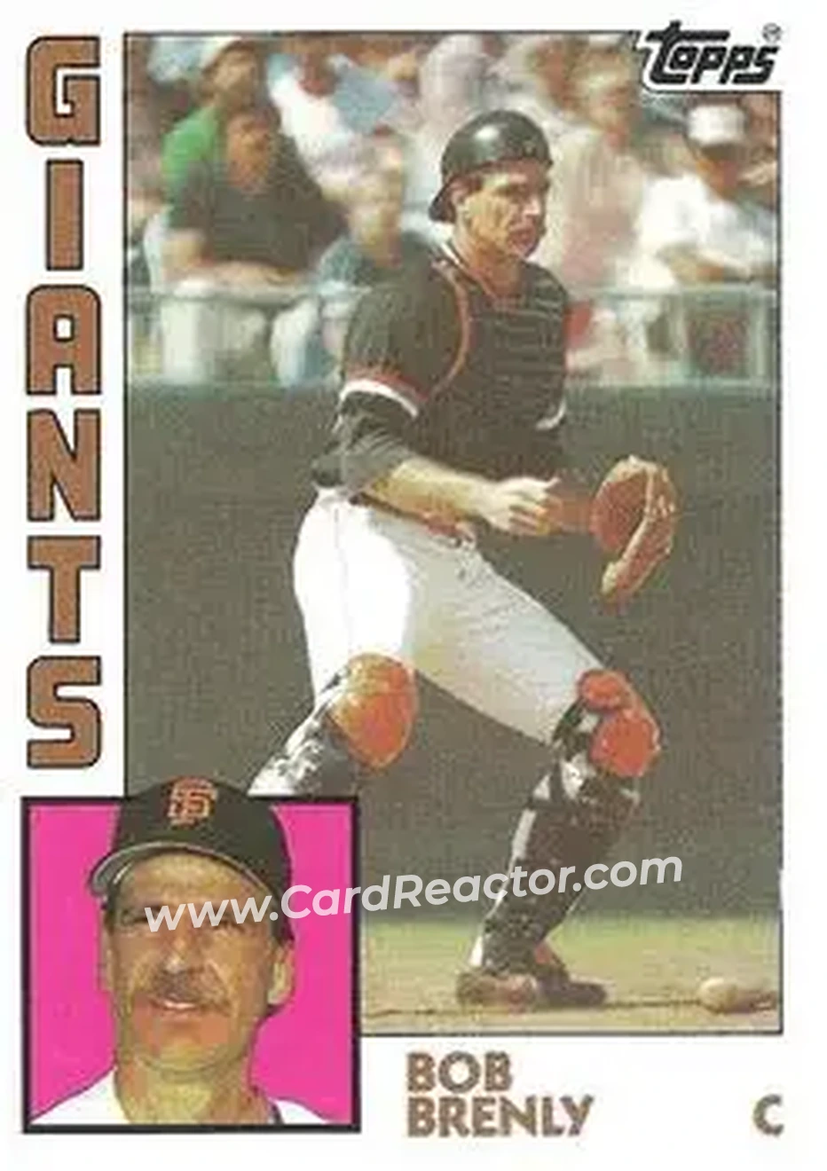 1984 Topps #378 - Bob Brenly - San Francisco Giants - Front