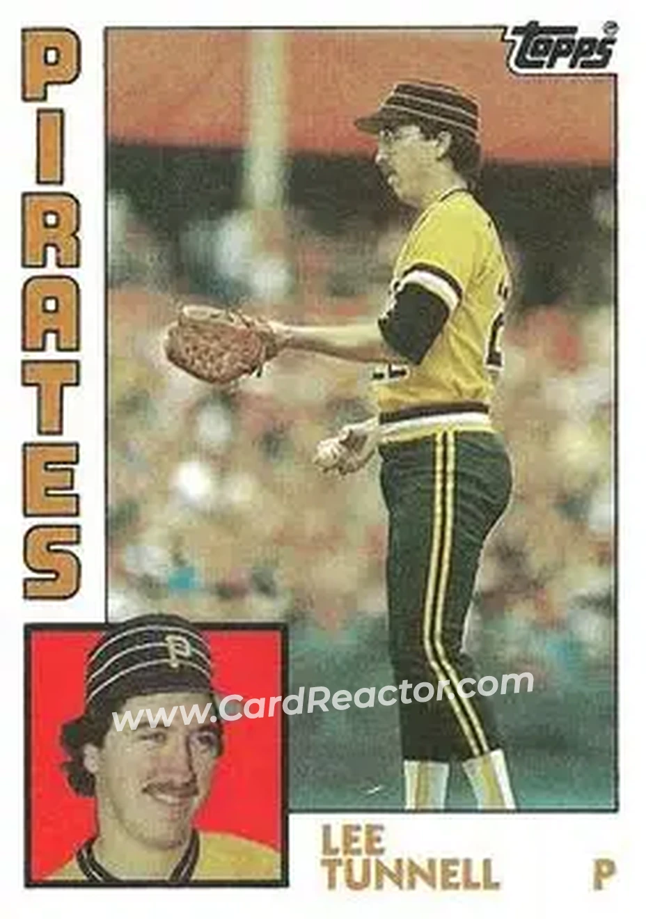 1984 Topps #384 - Lee Tunnell - Pittsburgh Pirates - Front