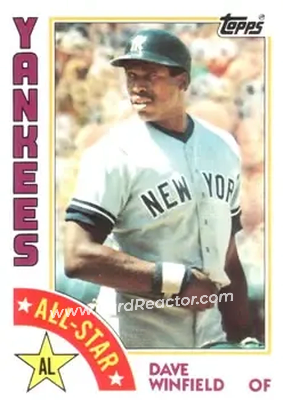 1984 Topps #402 - Dave Winfield - New York Yankees - Front
