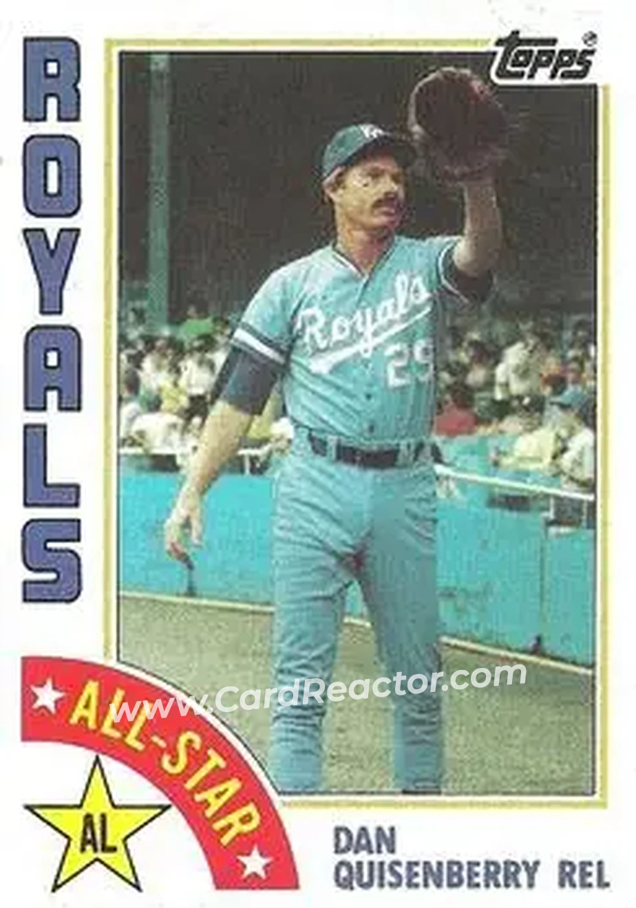 1984 Topps #407 - Dan Quisenberry - Kansas City Royals - Front