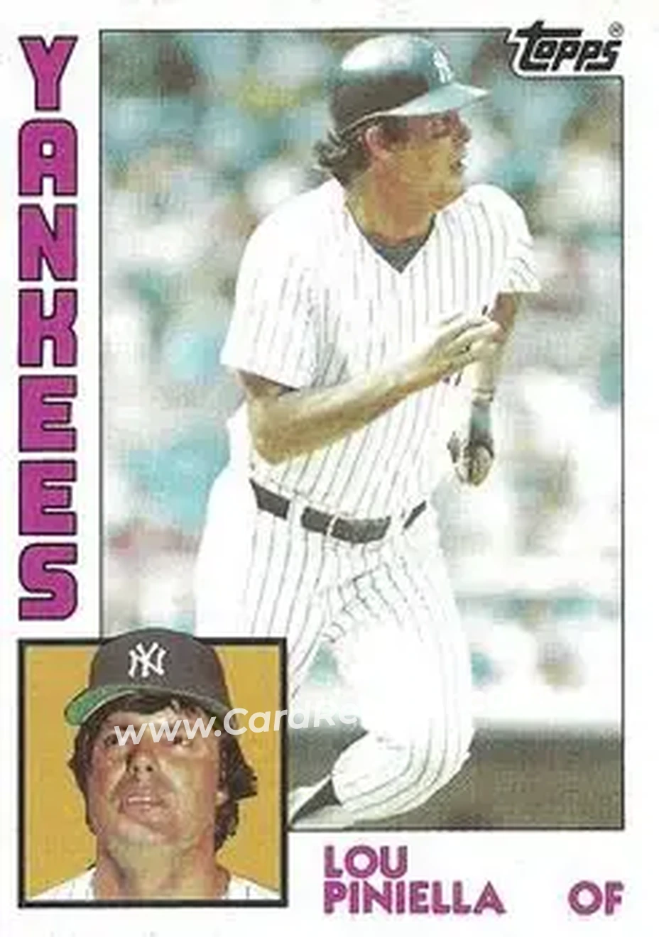 1984 Topps #408 - Lou Piniella - New York Yankees - Front