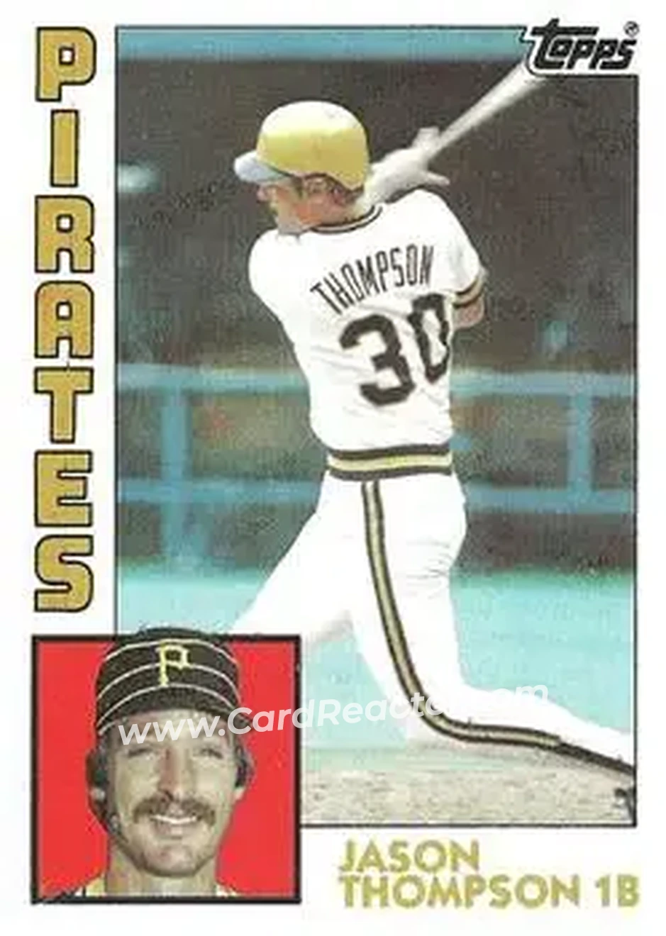 1984 Topps #355 - Jason Thompson - Pittsburgh Pirates - Front