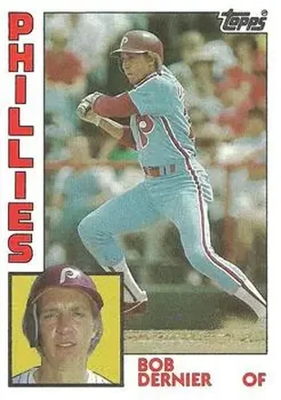 1984 Topps #358 - Bob Dernier - Philadelphia Phillies