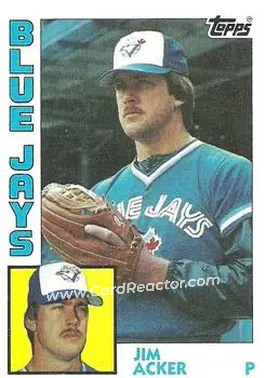 1984 Topps #359 - Jim Acker - Toronto Blue Jays - Front