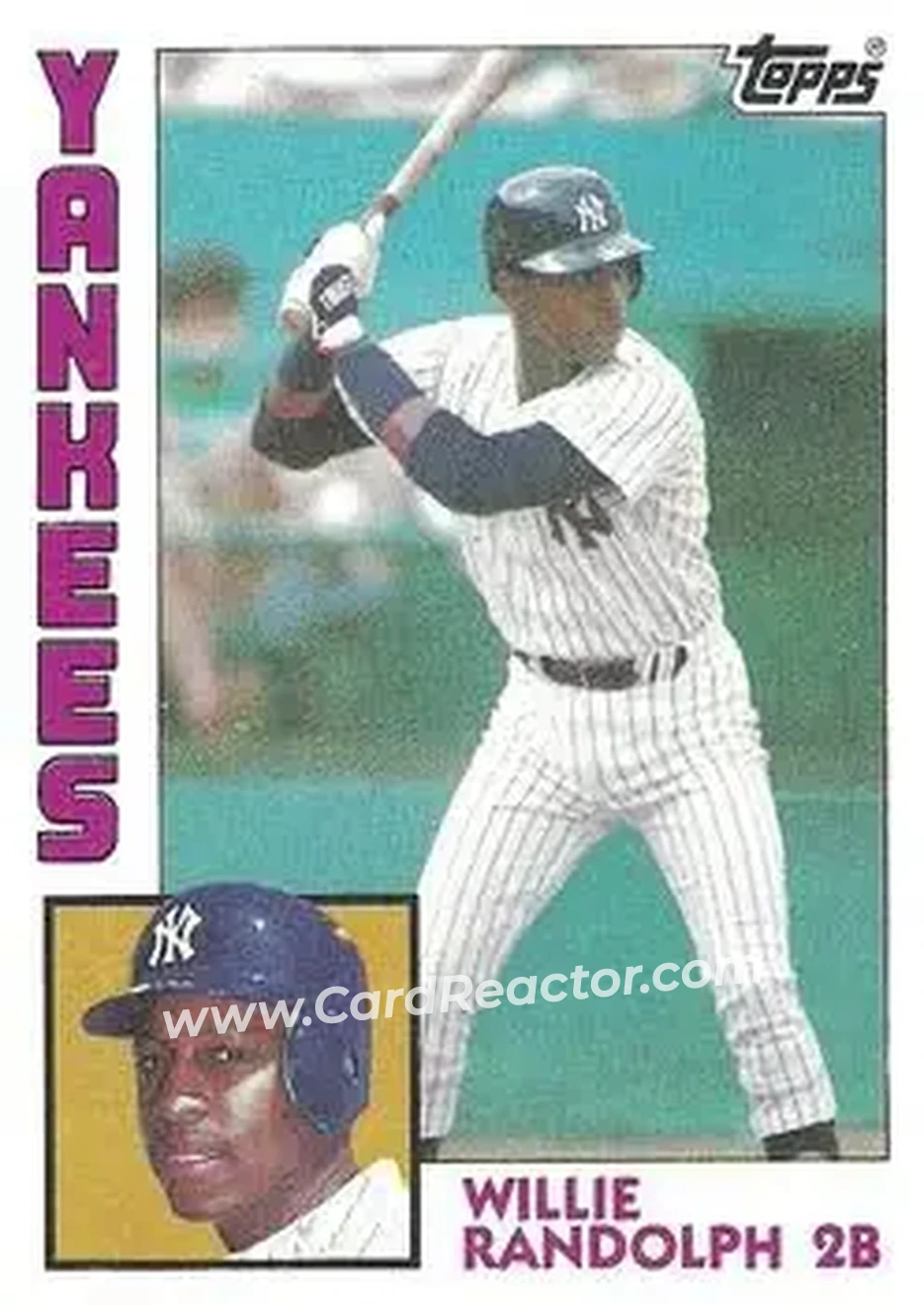 1984 Topps #360 - Willie Randolph - New York Yankees - Front
