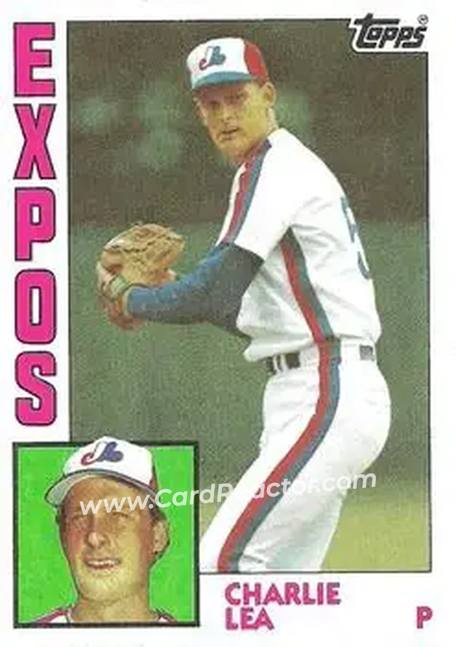 1984 Topps #421 - Charlie Lea - Montreal Expos - Front