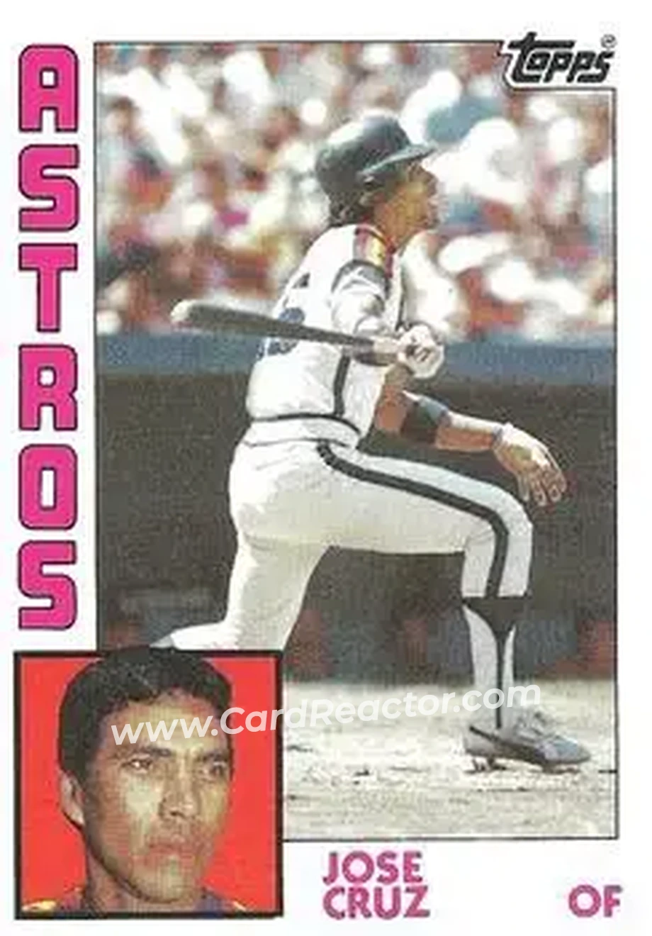 1984 Topps #422 - Jose Cruz - Houston Astros - Front