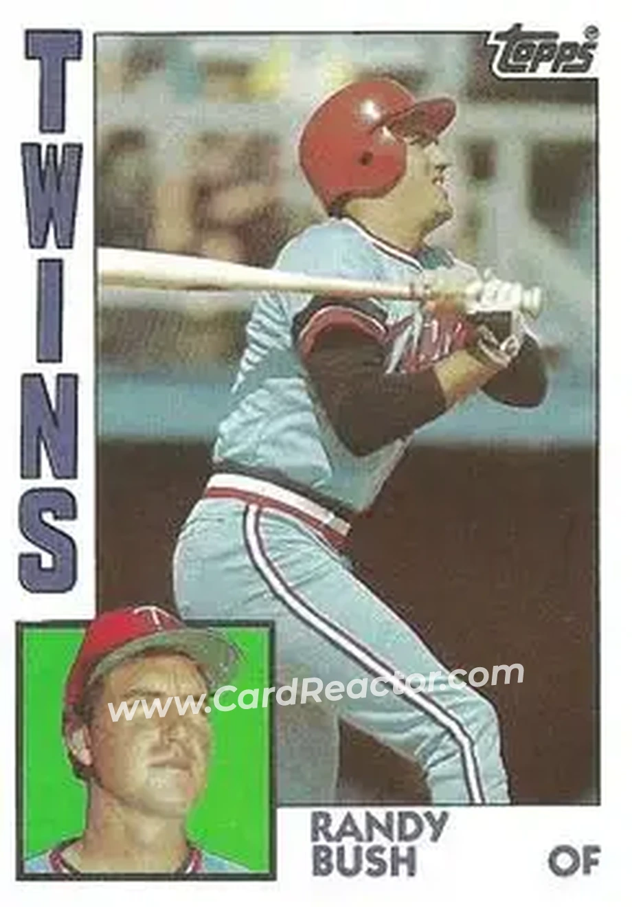1984 Topps #429 - Randy Bush - Minnesota Twins - Front 1984 Topps #429 - Randy Bush - Minnesota Twins - Front