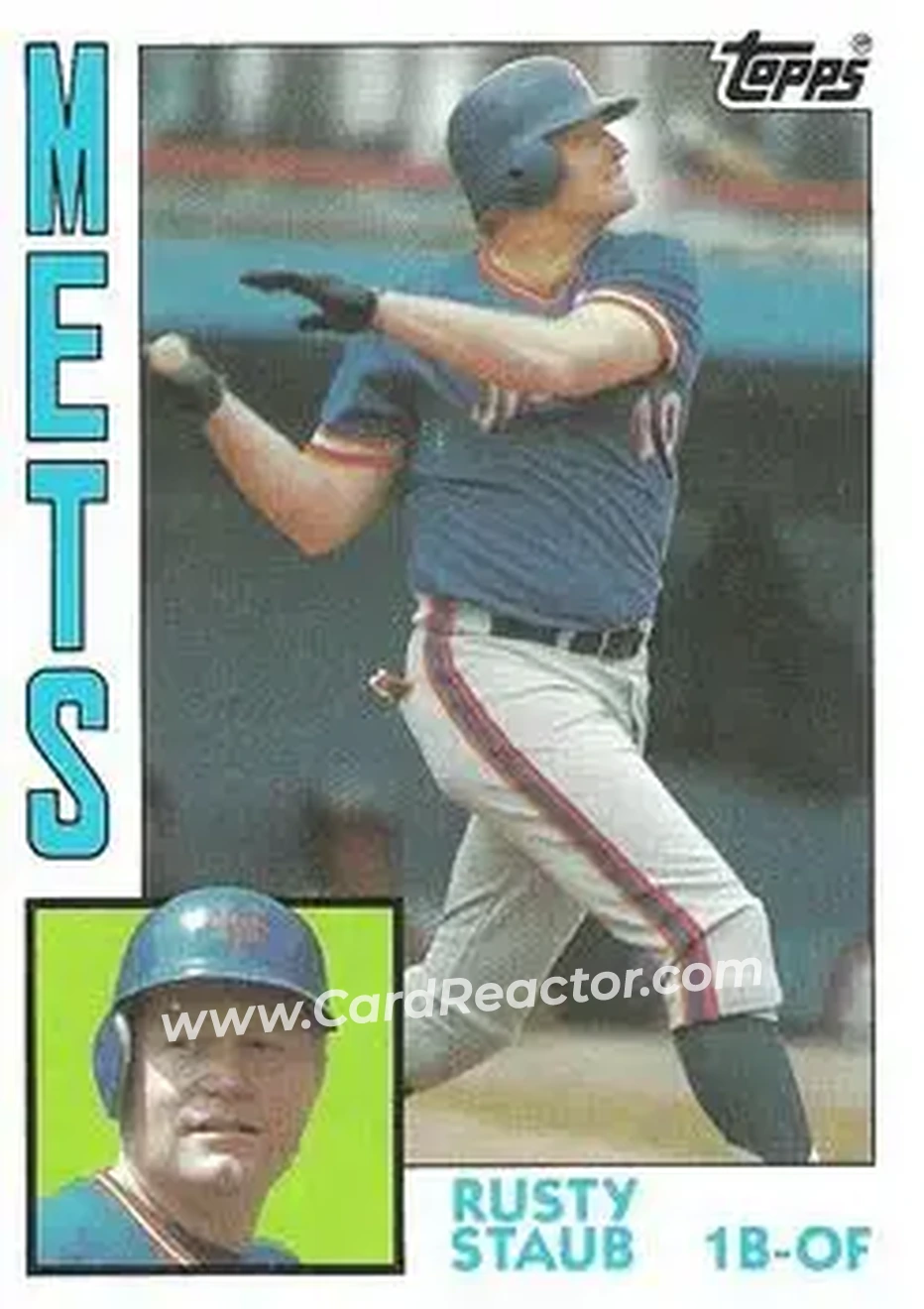 1984 Topps #430 - Rusty Staub - New York Mets - Front