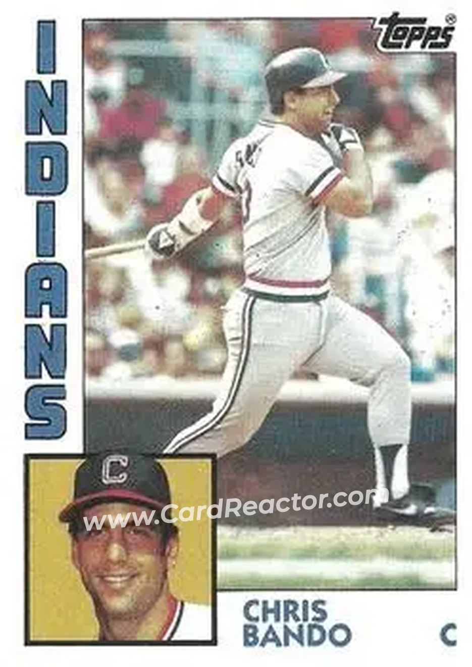 1984 Topps #431 - Chris Bando - Cleveland Indians - Front