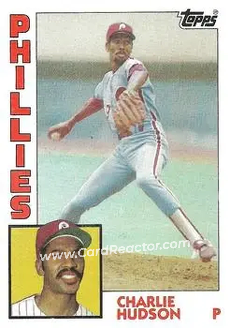 1984 Topps #432 - Charlie Hudson - Philadelphia Phillies - Front