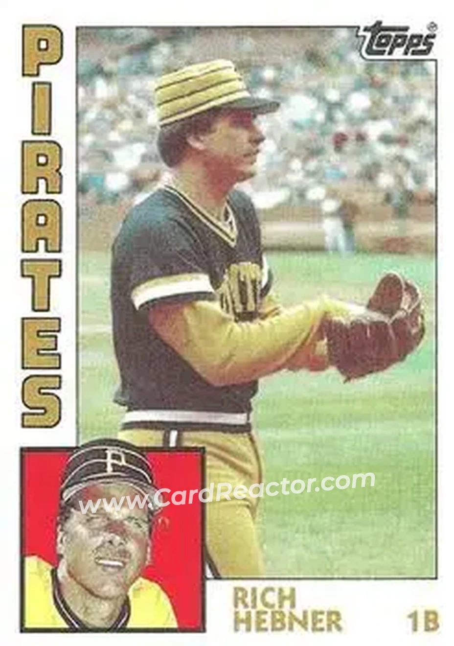 1984 Topps #433 - Rich Hebner - Pittsburgh Pirates - Front