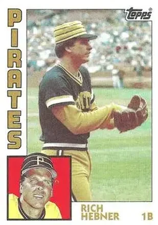 1984 Topps #433 - Rich Hebner - Pittsburgh Pirates