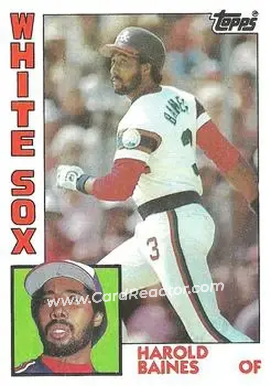1984 Topps #434 - Harold Baines - Chicago White Sox - Front 1984 Topps #434 - Harold Baines - Chicago White Sox - Front