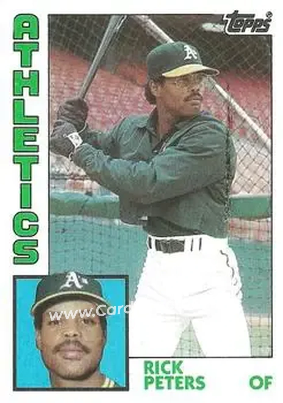 1984 Topps #436 - Rick Peters - Oakland Athletics - Front