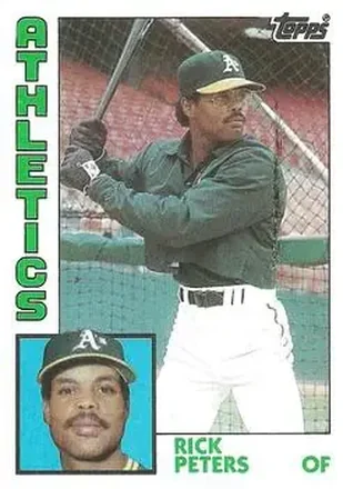 1984 Topps #436 - Rick Peters - Oakland Athletics