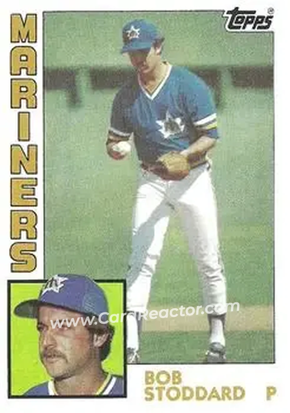 1984 Topps #439 - Bob Stoddard - Seattle Mariners - Front