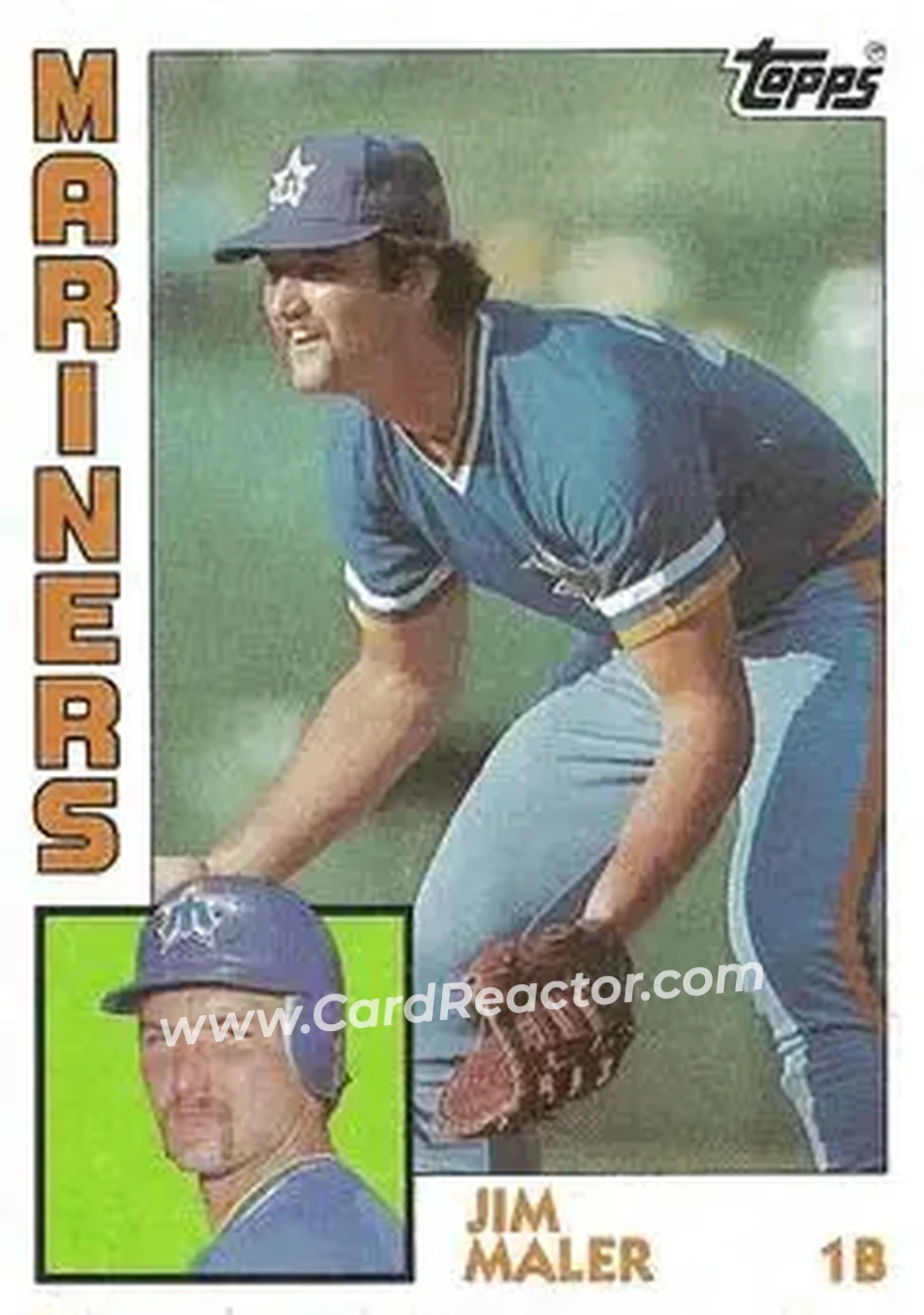 1984 Topps #461 - Jim Maler - Seattle Mariners - Front