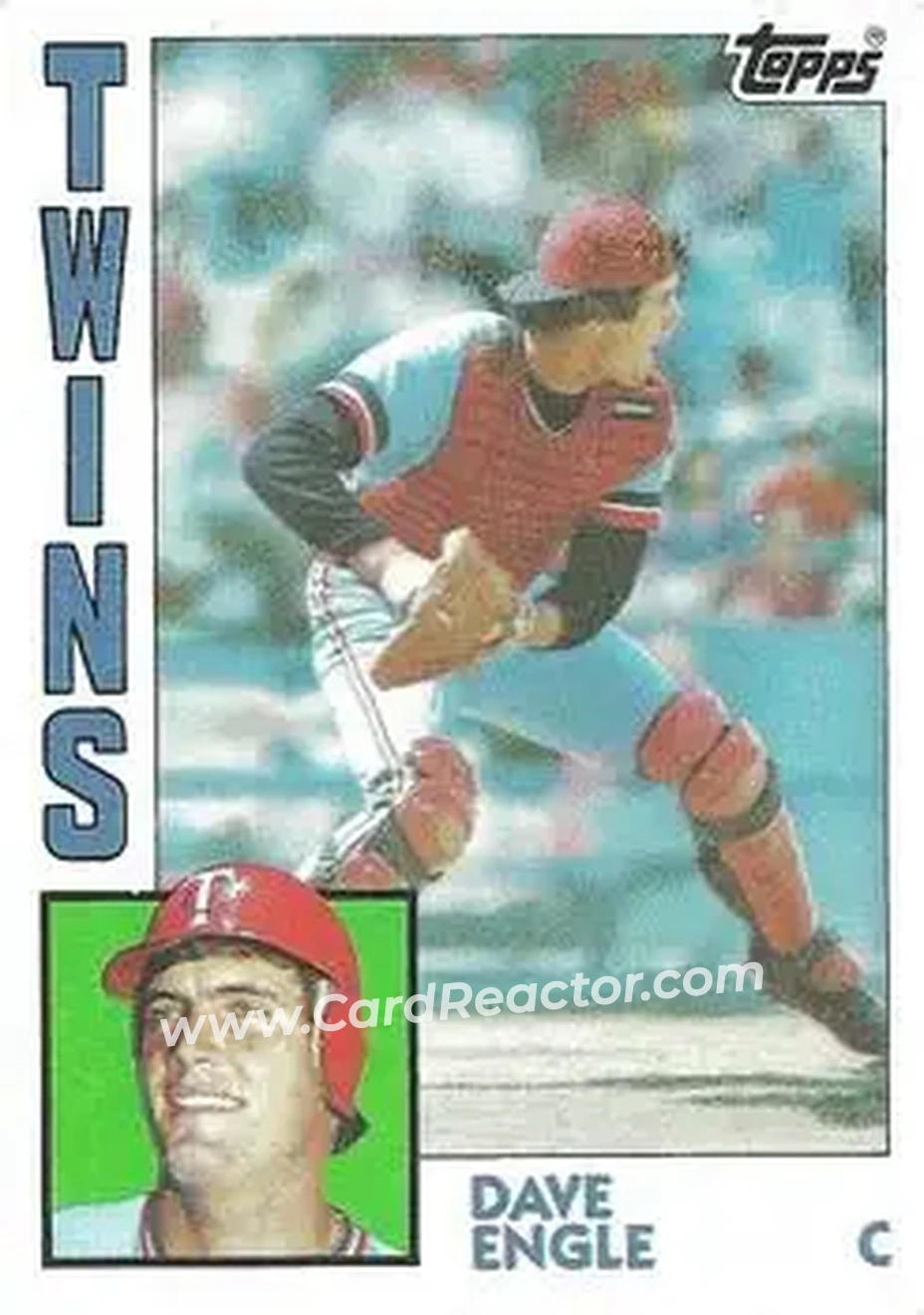 1984 Topps #463 - Dave Engle - Minnesota Twins - Front