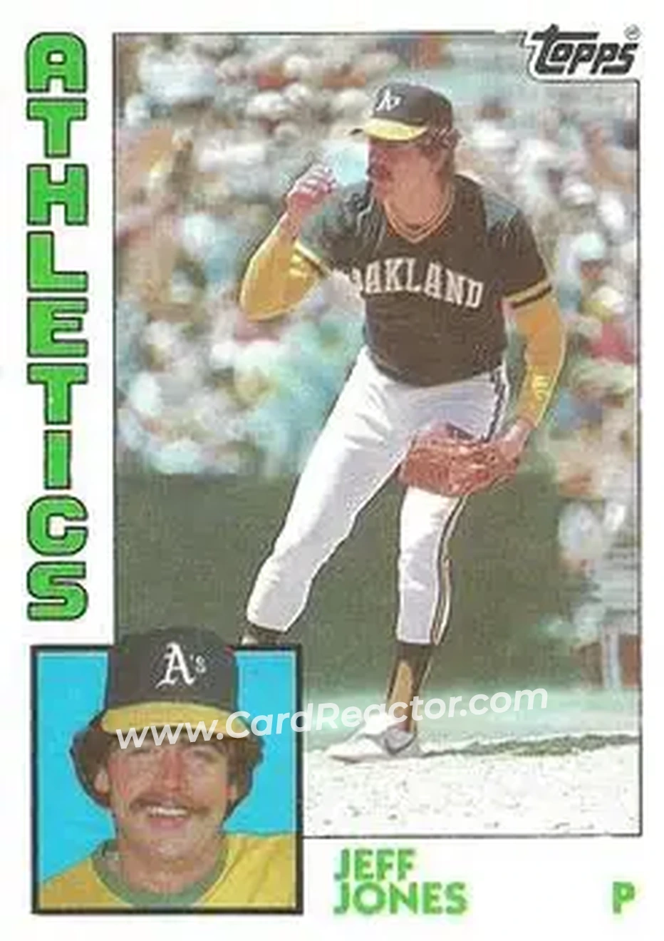 1984 Topps #464 - Jeff Jones - Oakland Athletics - Front