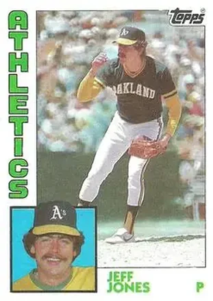 1984 Topps #464 - Jeff Jones - Oakland Athletics