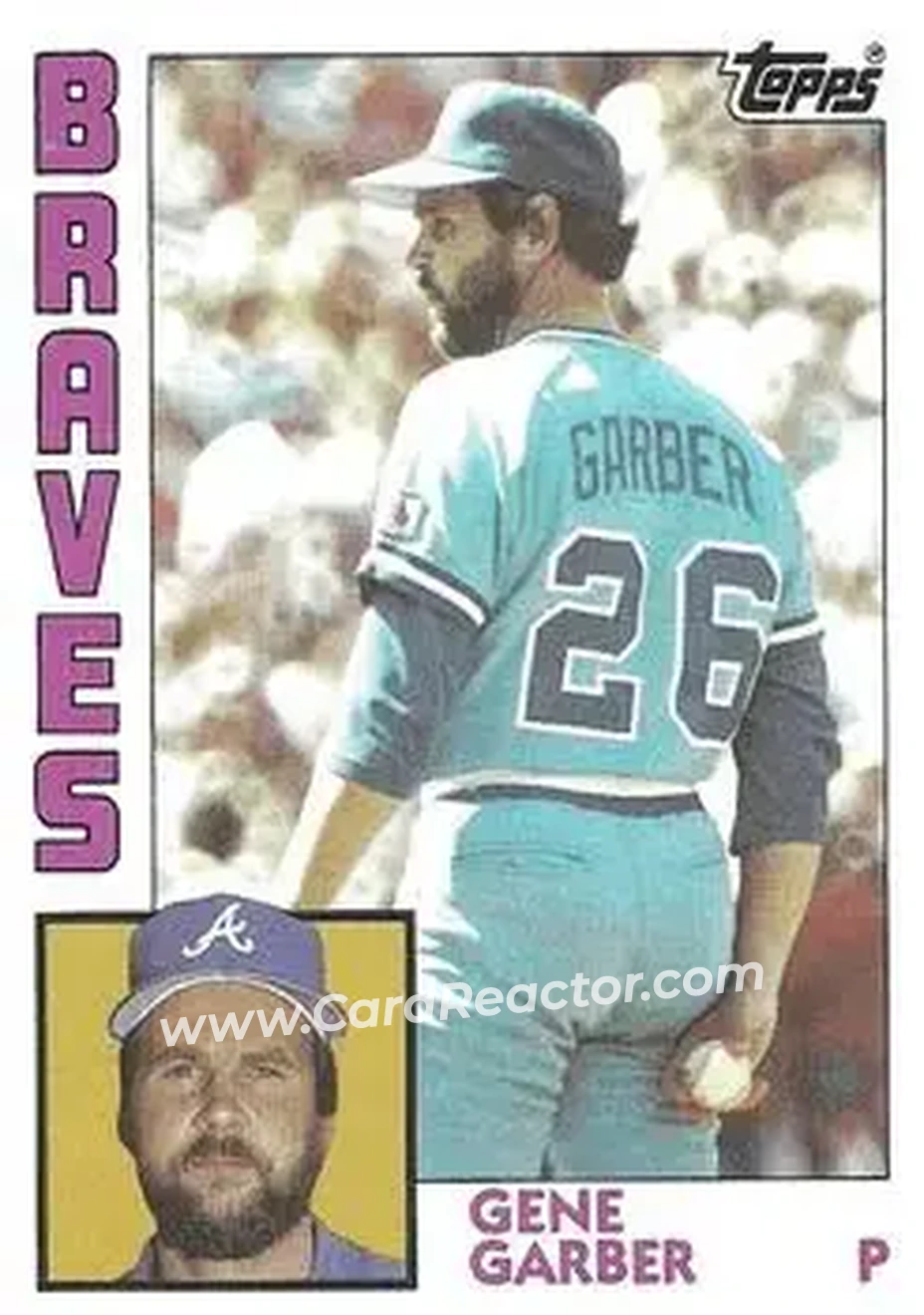 1984 Topps #466 - Gene Garber - Atlanta Braves - Front 1984 Topps #466 - Gene Garber - Atlanta Braves - Front