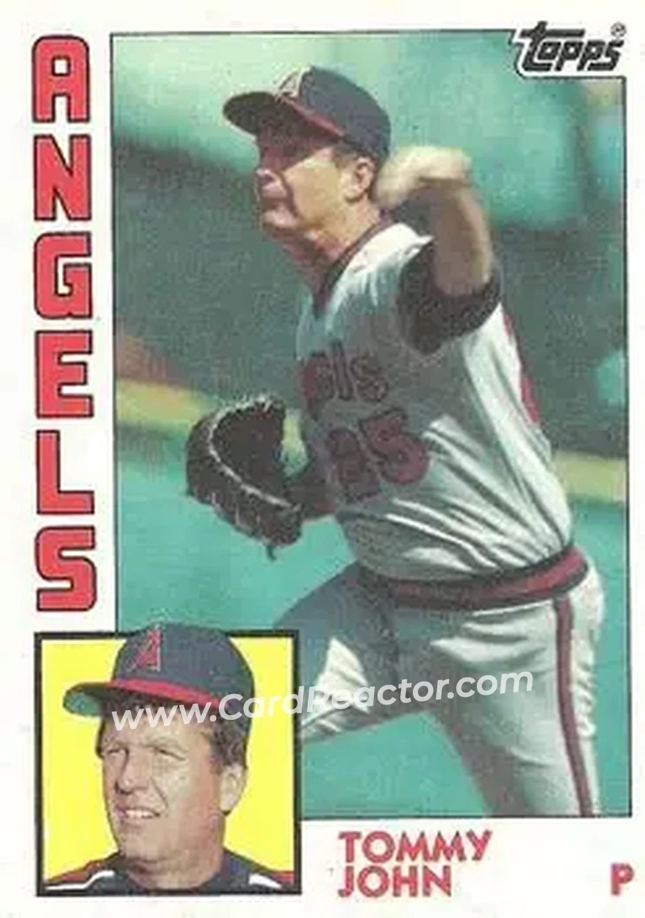 1984 Topps #415 - Tommy John - California Angels - Front 1984 Topps #415 - Tommy John - California Angels - Front