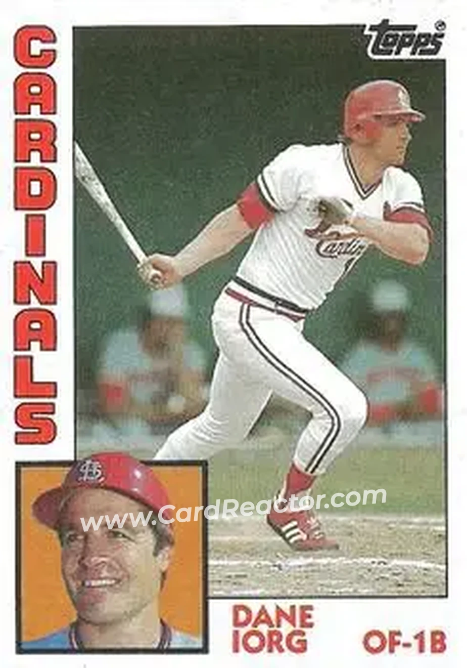1984 Topps #416 - Dane Iorg - St. Louis Cardinals - Front