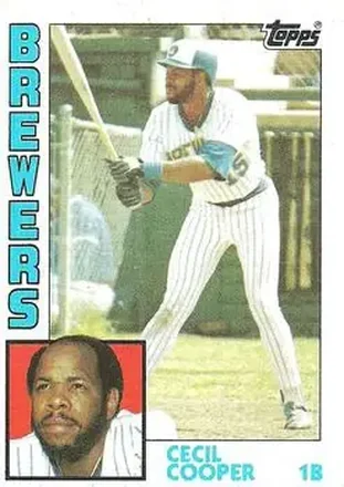 1984 Topps #420 - Cecil Cooper - Milwaukee Brewers 1984 Topps #420 - Cecil Cooper - Milwaukee Brewers