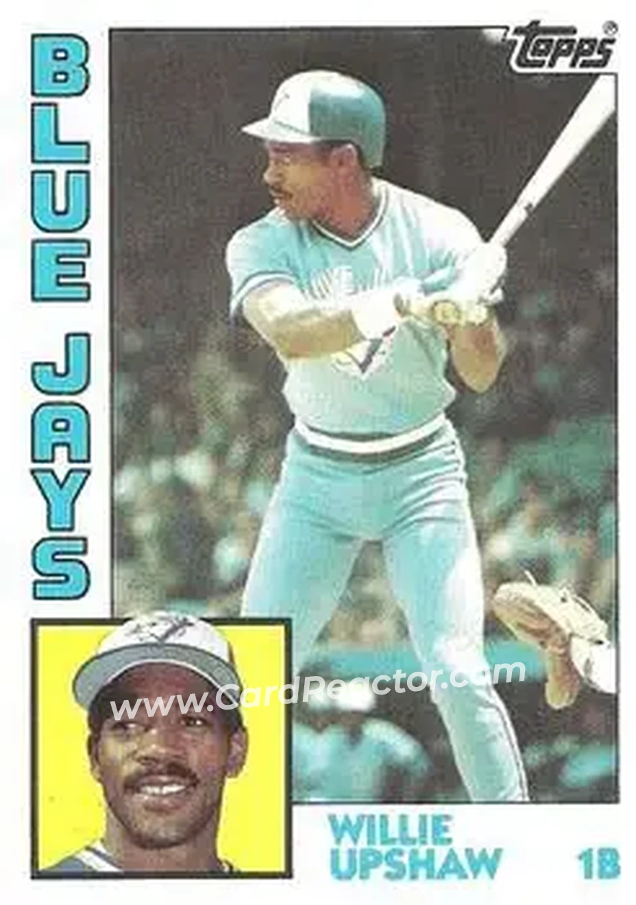 1984 Topps #453 - Willie Upshaw - Toronto Blue Jays - Front