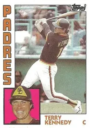 1984 Topps #455 - Terry Kennedy - San Diego Padres