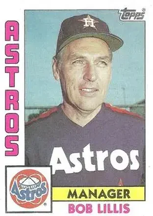 1984 Topps #441 - Bob Lillis - Houston Astros