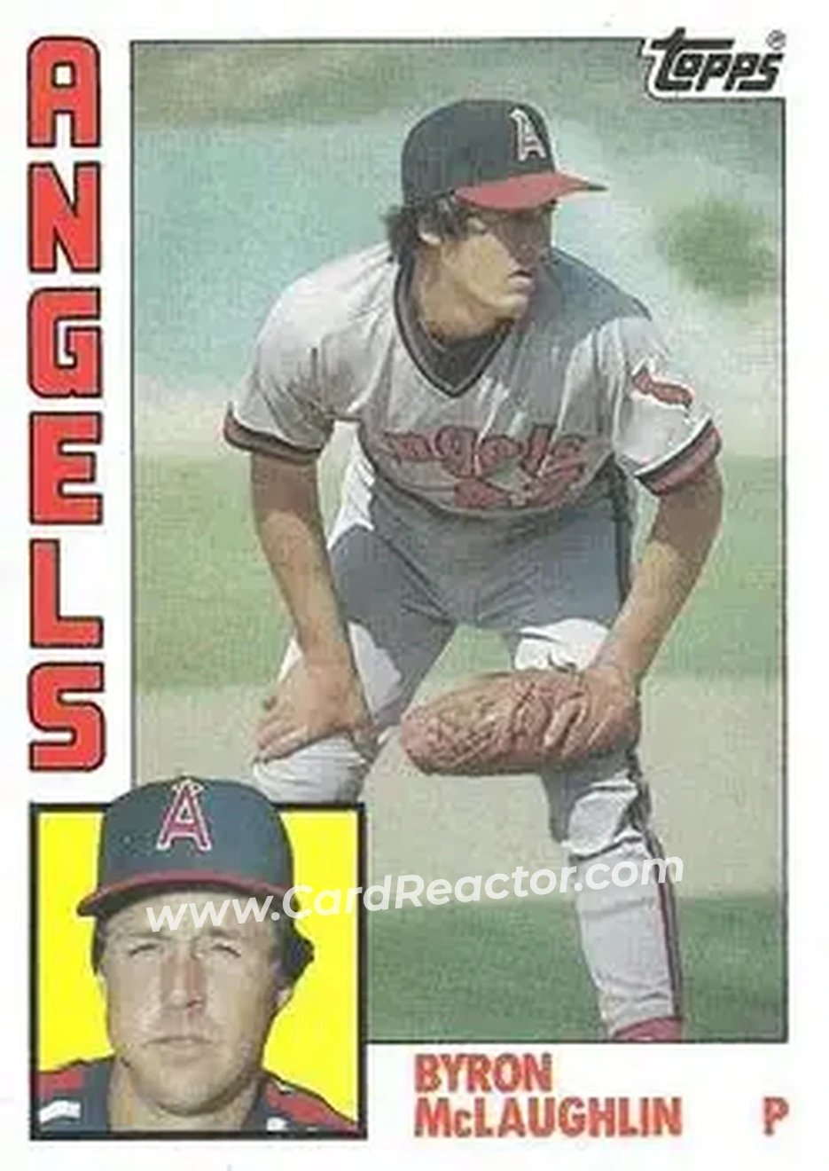 1984 Topps #442 - Byron McLaughlin - California Angels - Front