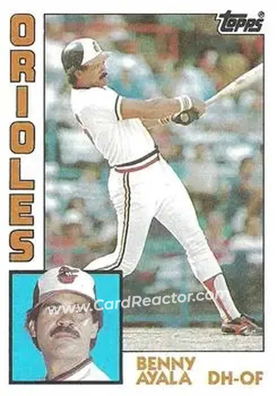 1984 Topps #443 - Benny Ayala - Baltimore Orioles - Front 1984 Topps #443 - Benny Ayala - Baltimore Orioles - Front