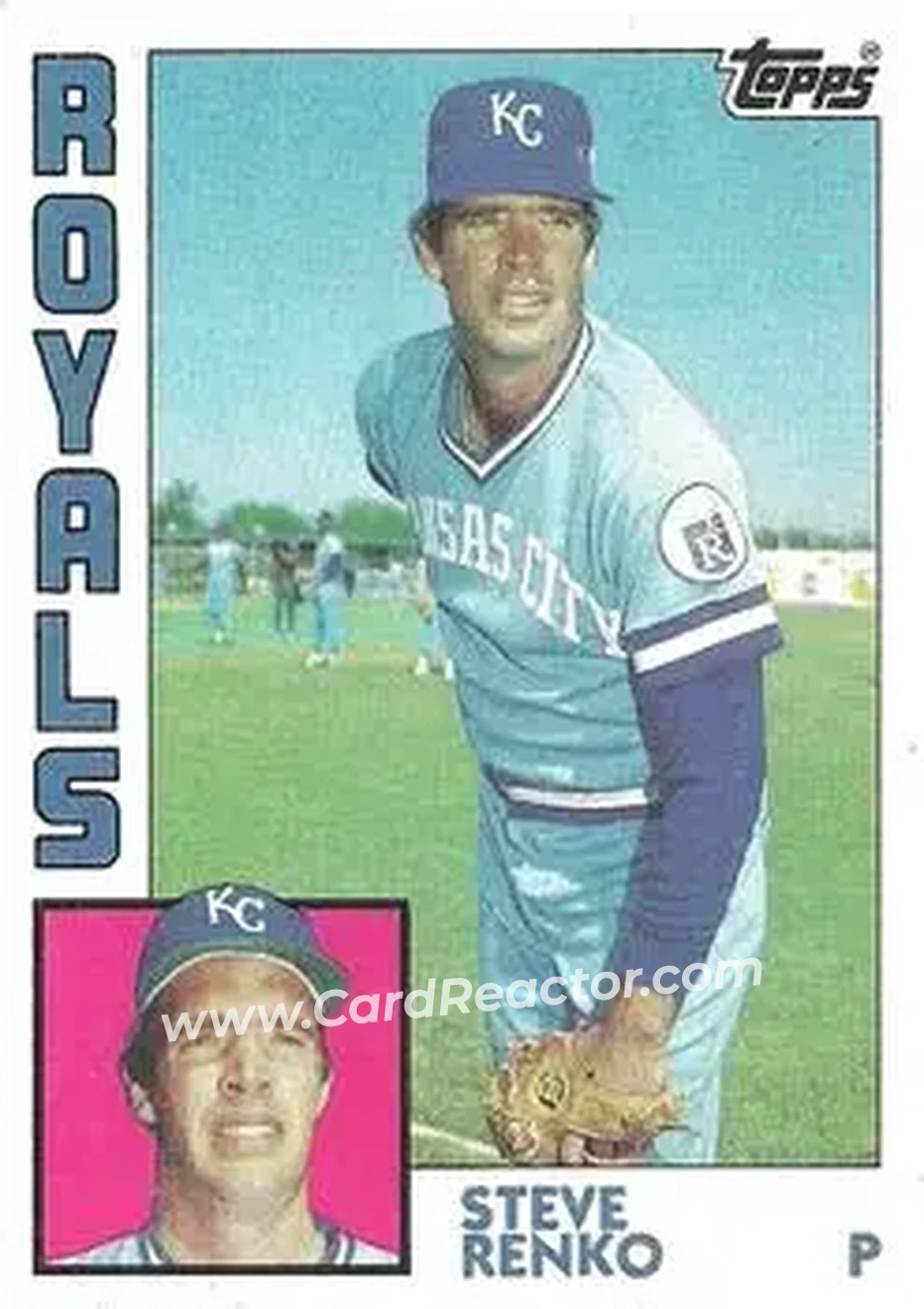 1984 Topps #444 - Steve Renko - Kansas City Royals - Front