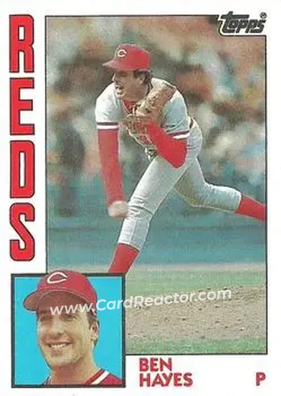 1984 Topps #448 - Ben Hayes - Cincinnati Reds - Front