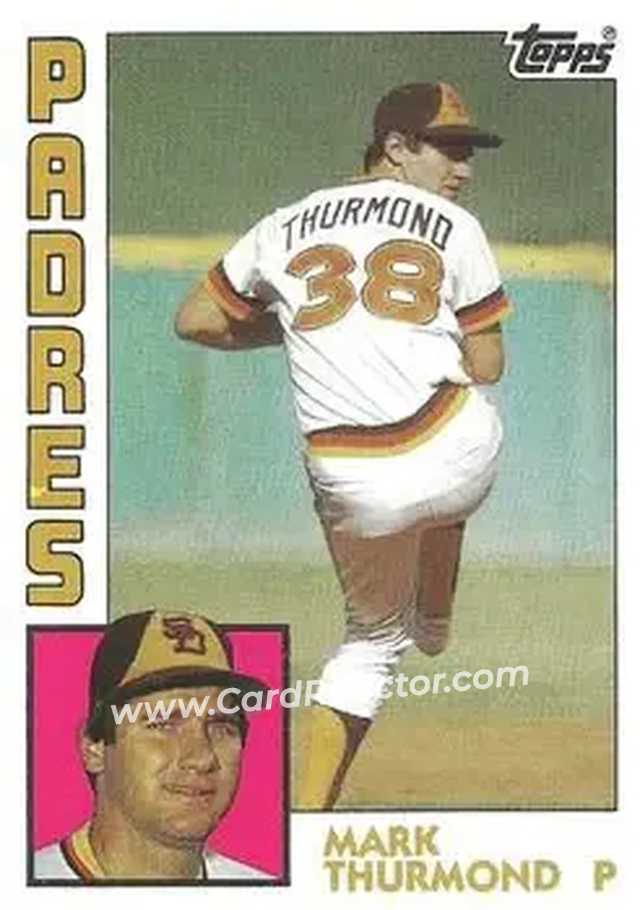 1984 Topps #481 - Mark Thurmond - San Diego Padres - Front