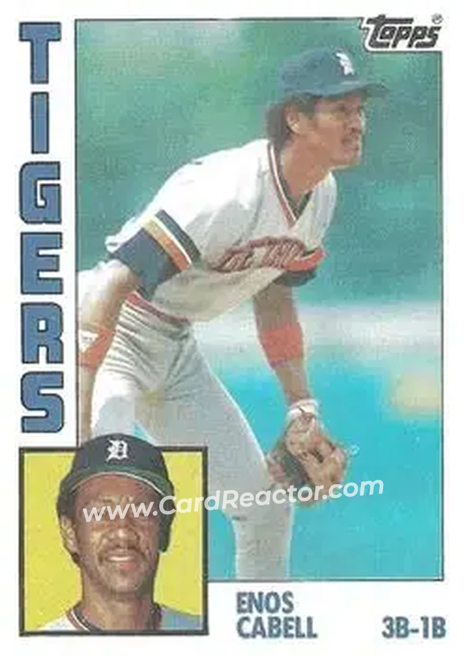 1984 Topps #482 - Enos Cabell - Detroit Tigers - Front 1984 Topps #482 - Enos Cabell - Detroit Tigers - Front