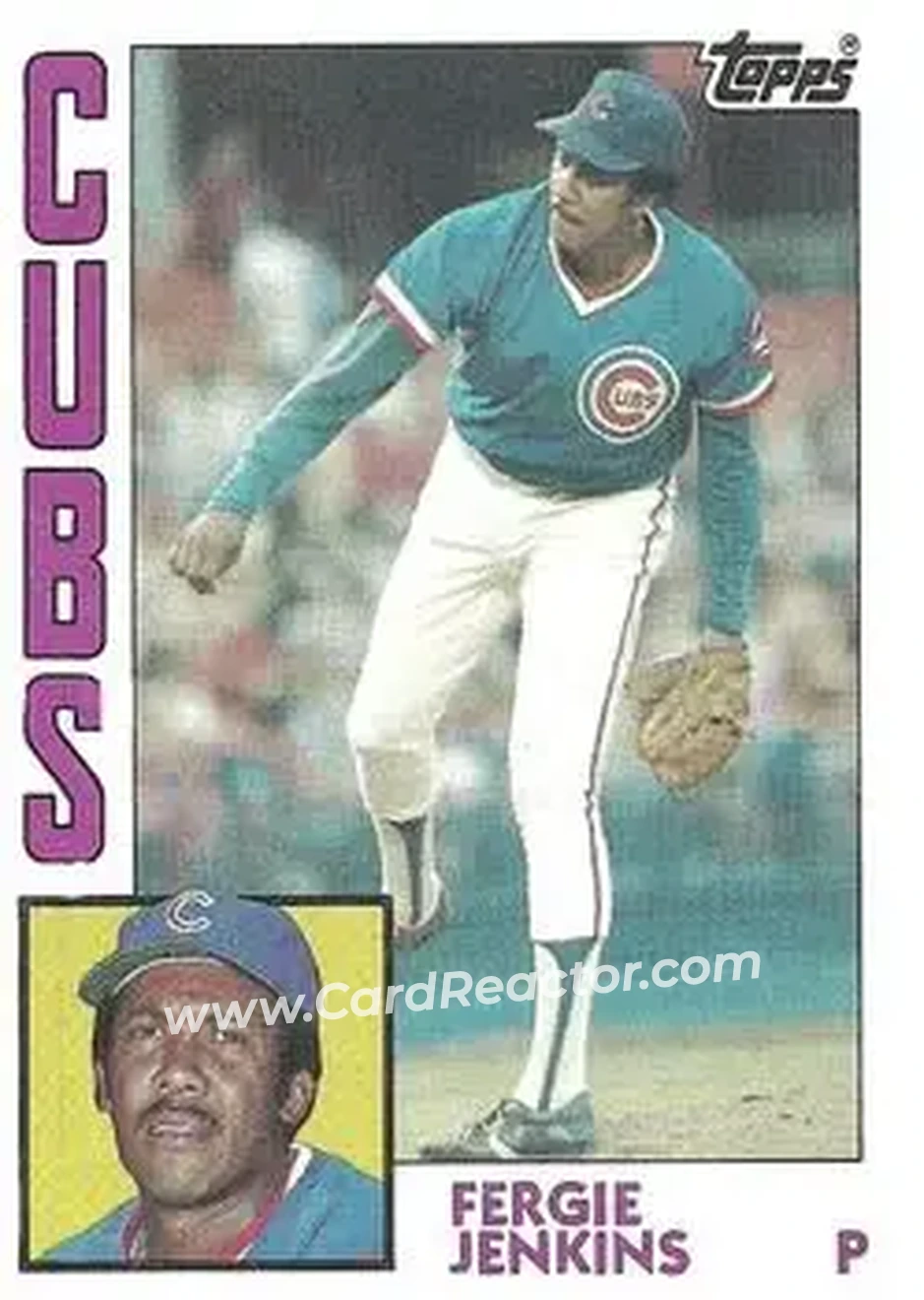 1984 Topps #483 - Ferguson Jenkins - Chicago Cubs - Front