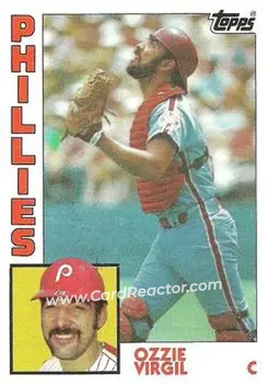 1984 Topps #484 - Ozzie Virgil - Philadelphia Phillies - Front