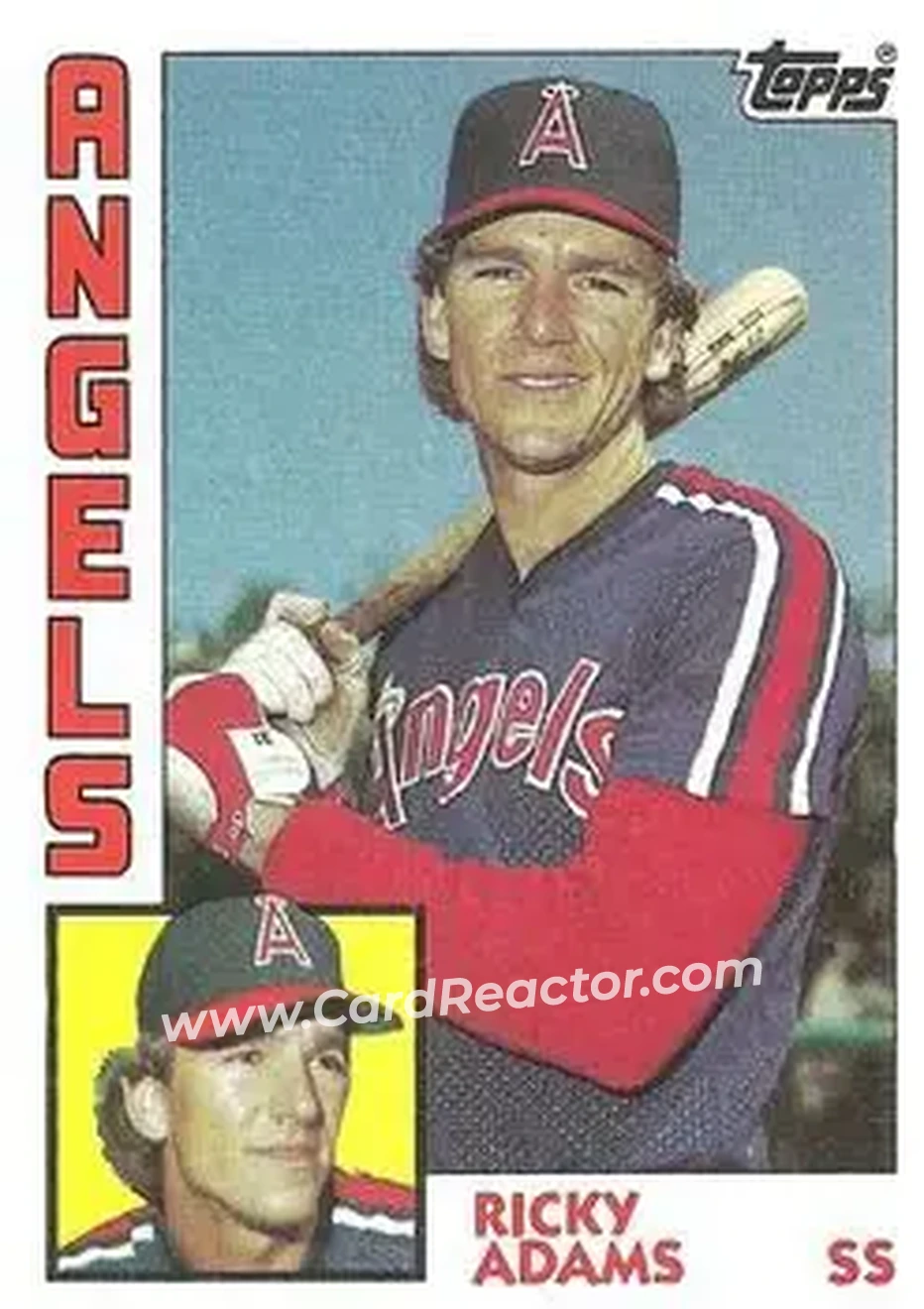 1984 Topps #487 - Ricky Adams - California Angels - Front