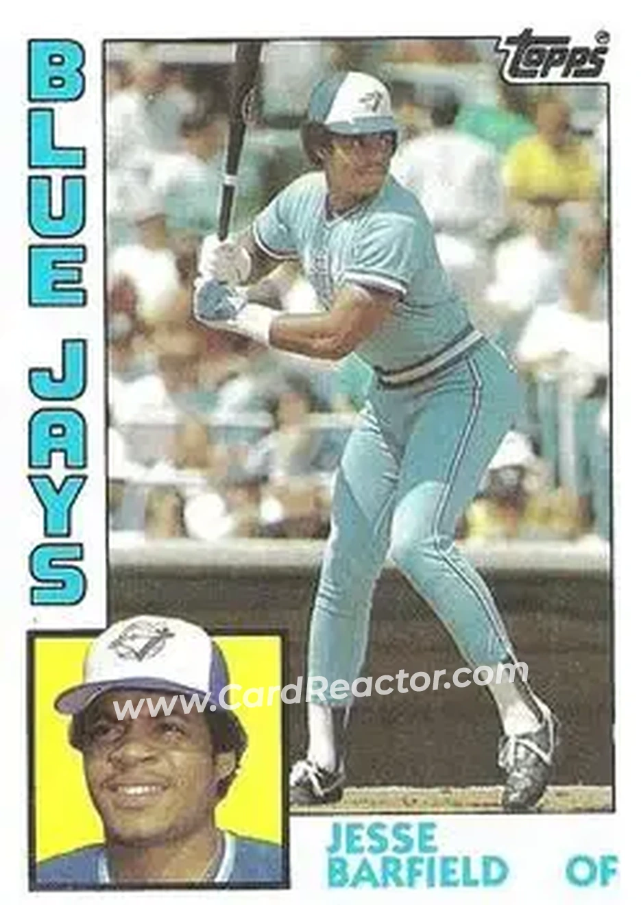 1984 Topps #488 - Jesse Barfield - Toronto Blue Jays - Front