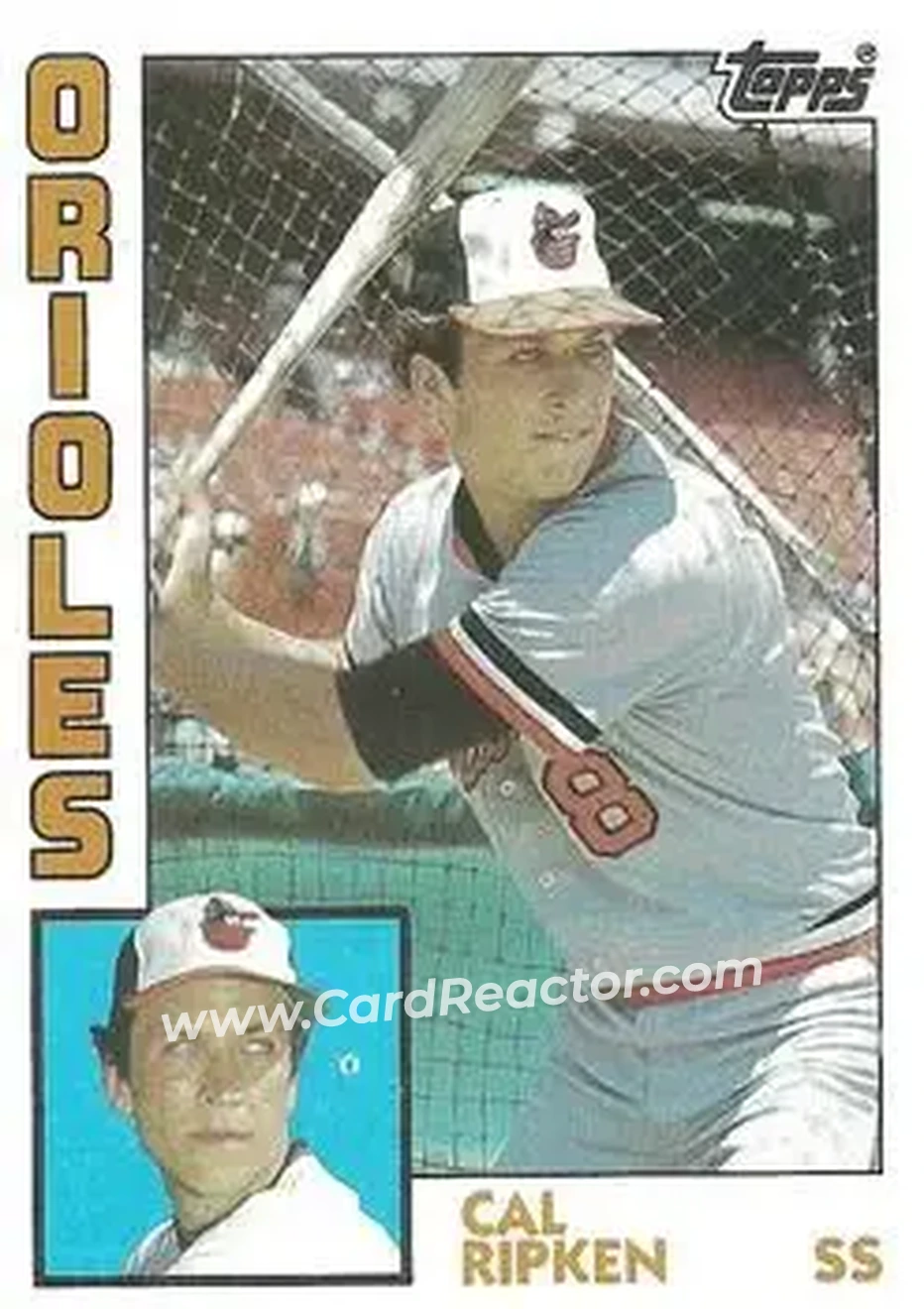 1984 Topps #490 - Cal Ripken - Baltimore Orioles - Front