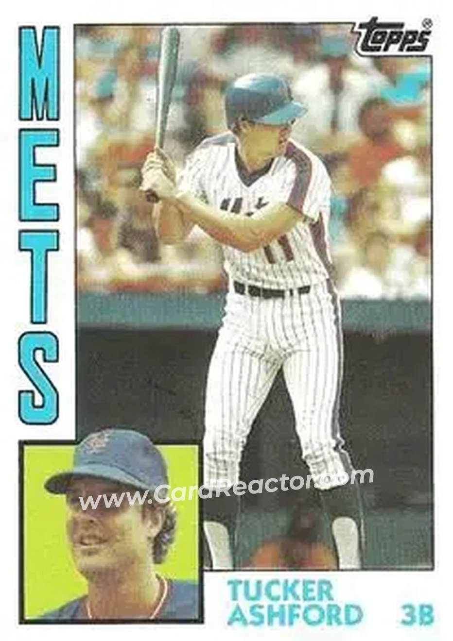 1984 Topps #492 - Tucker Ashford - New York Mets - Front