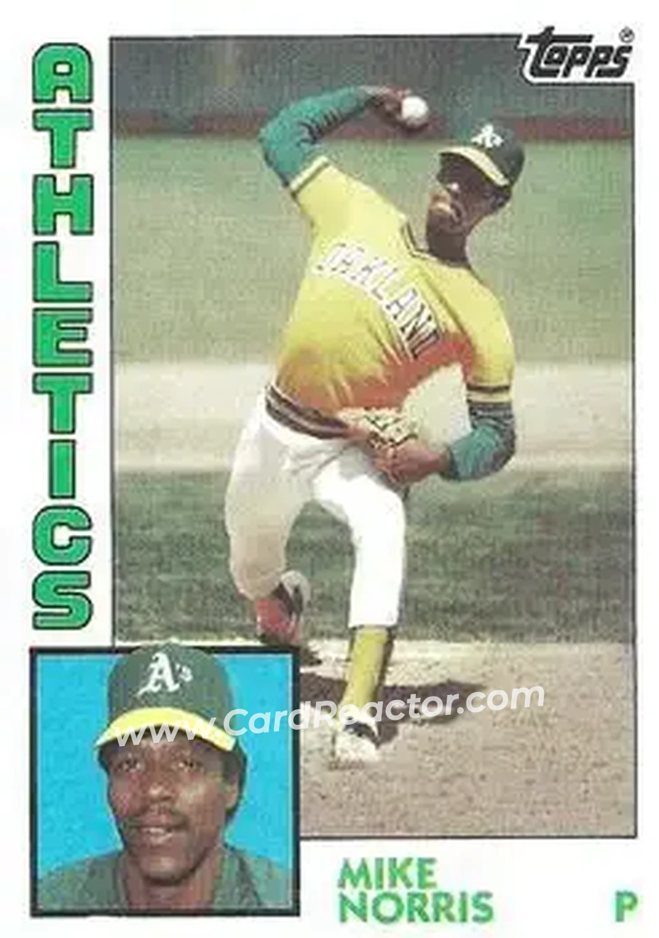 1984 Topps #493 - Mike Norris - Oakland Athletics - Front