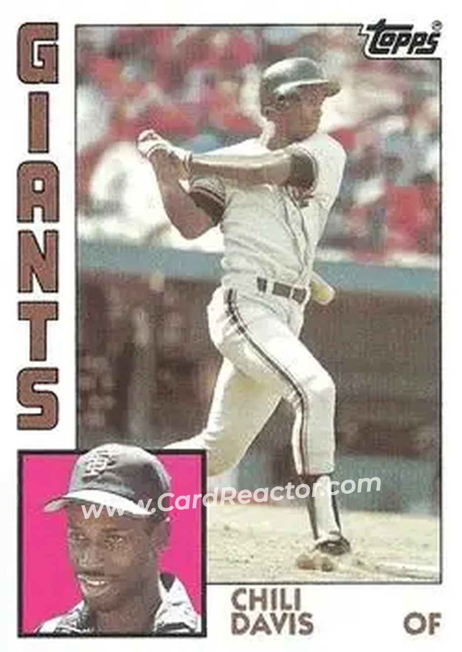 1984 Topps #494 - Chili Davis - San Francisco Giants - Front 1984 Topps #494 - Chili Davis - San Francisco Giants - Front