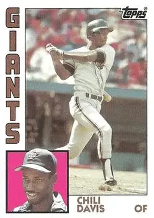 1984 Topps #494 - Chili Davis - San Francisco Giants