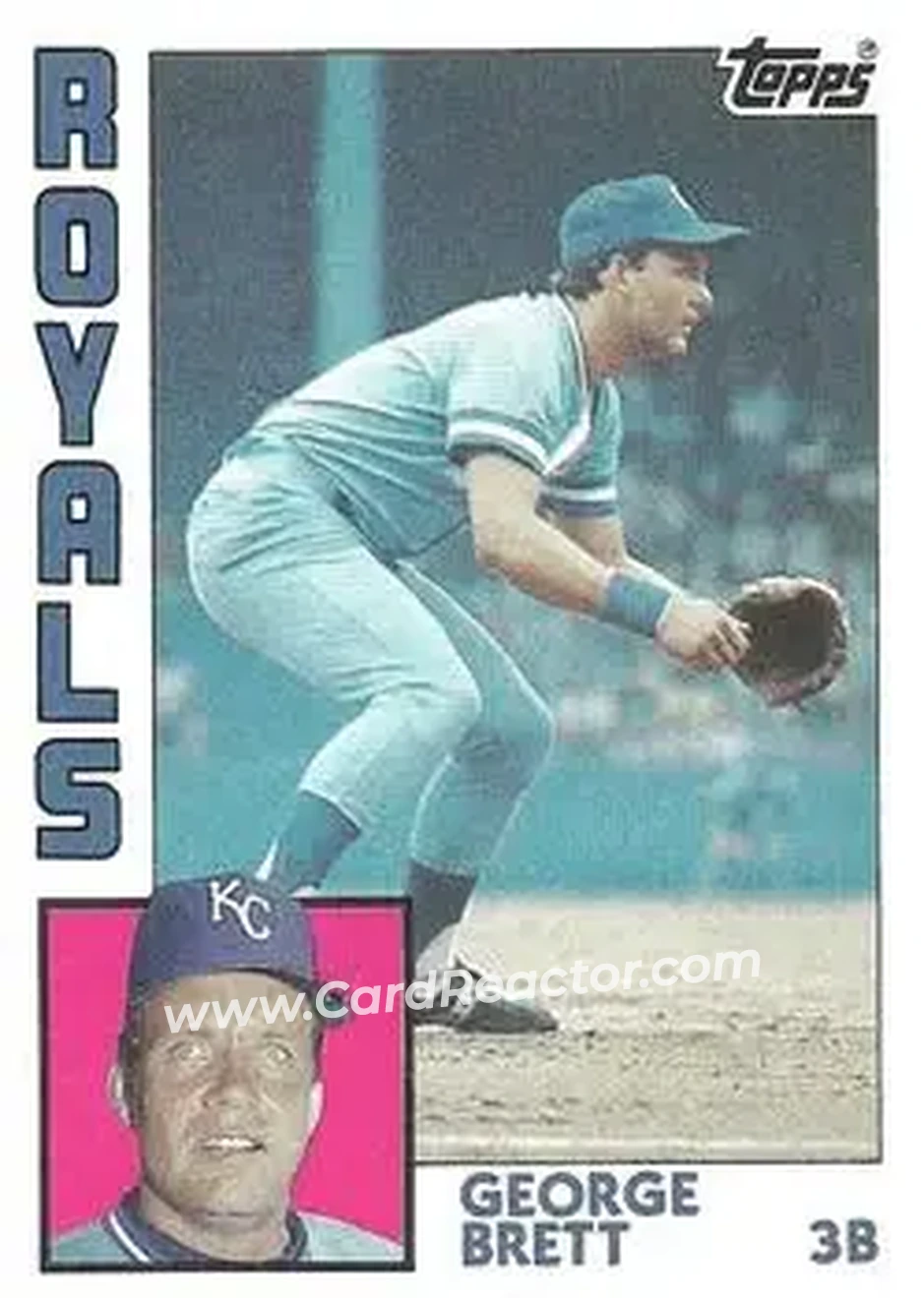 1984 Topps #500 - George Brett - Kansas City Royals - Front