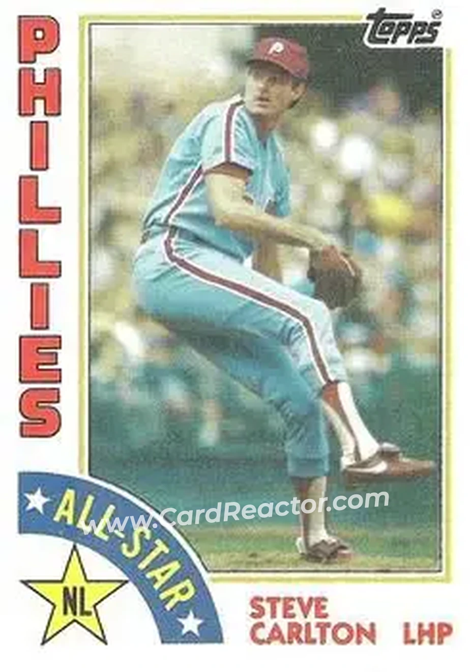 1984 Topps #395 - Steve Carlton - Philadelphia Phillies - Front